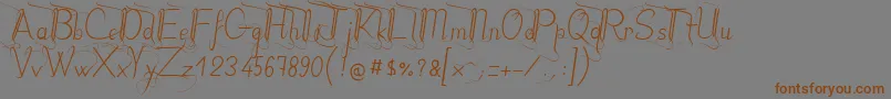 JbstyleRegular Font – Brown Fonts on Gray Background