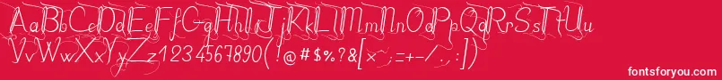 JbstyleRegular Font – White Fonts on Red Background