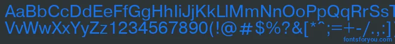Ukrainianpragmatica Font – Blue Fonts on Black Background