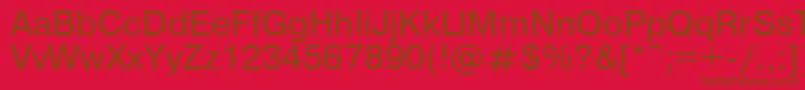 フォントUkrainianpragmatica – 赤い背景に茶色の文字