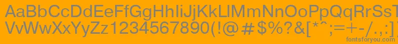 フォントUkrainianpragmatica – オレンジの背景に灰色の文字