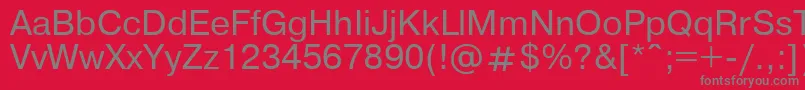 Ukrainianpragmatica Font – Gray Fonts on Red Background