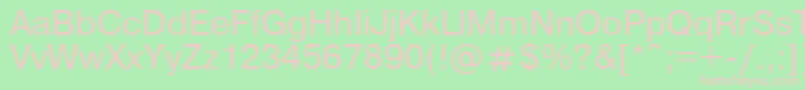 Ukrainianpragmatica Font – Pink Fonts on Green Background