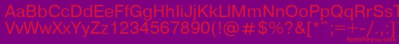 Ukrainianpragmatica Font – Red Fonts on Purple Background