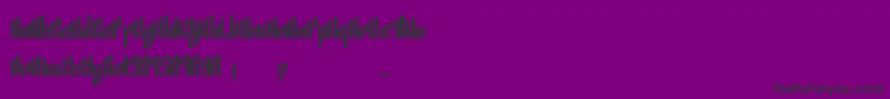 SmeyerBlackEdit Font – Black Fonts on Purple Background