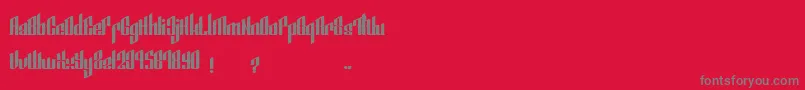 SmeyerBlackEdit Font – Gray Fonts on Red Background