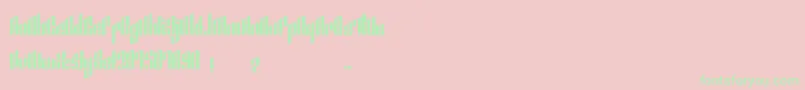 SmeyerBlackEdit Font – Green Fonts on Pink Background