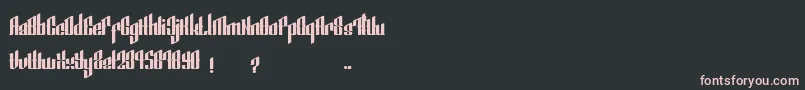 SmeyerBlackEdit Font – Pink Fonts on Black Background