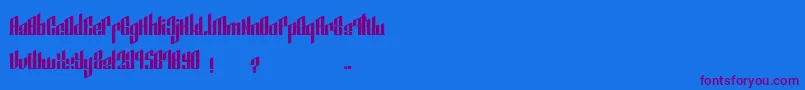 SmeyerBlackEdit Font – Purple Fonts on Blue Background