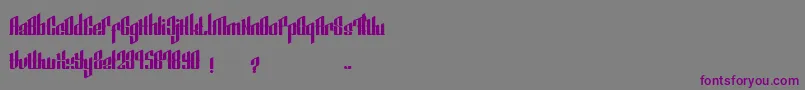 SmeyerBlackEdit-fontti – violetit fontit harmaalla taustalla