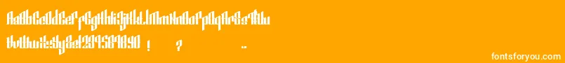 SmeyerBlackEdit Font – White Fonts on Orange Background
