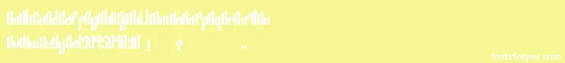 SmeyerBlackEdit Font – White Fonts on Yellow Background