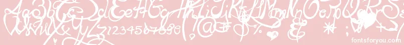 Lapointesroad Font – White Fonts on Pink Background