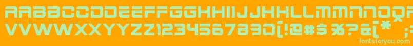 2015CruiserBold Font – Green Fonts on Orange Background