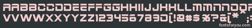 2015CruiserBold Font – Pink Fonts on Black Background