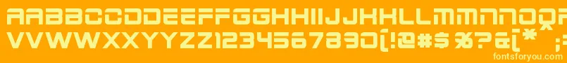 2015CruiserBold Font – Yellow Fonts on Orange Background