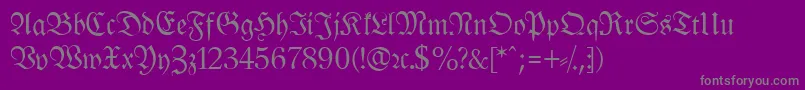 More about LeipzigFrakturNormalLf Font LeipzigFrakturNormalLf Font – Gray Fonts on Purple Background