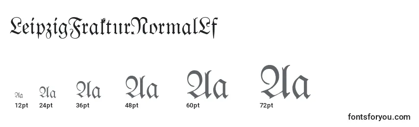 LeipzigFrakturNormalLf Font Sizes