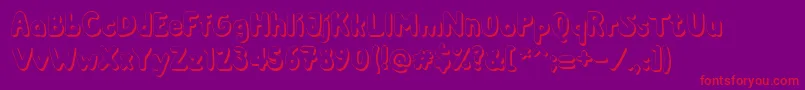 Albusgrandshadow Font – Red Fonts on Purple Background