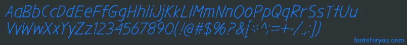 GargleRgIt Font – Blue Fonts on Black Background