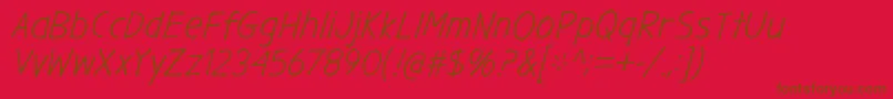 GargleRgIt Font – Brown Fonts on Red Background