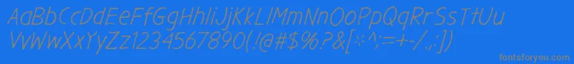 GargleRgIt Font – Gray Fonts on Blue Background