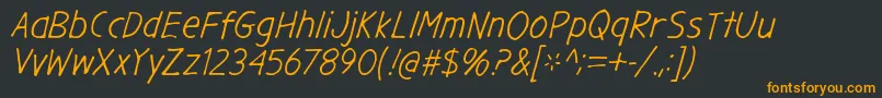 GargleRgIt Font – Orange Fonts on Black Background
