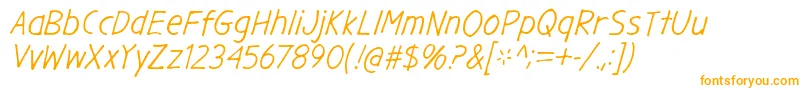 GargleRgIt-fontti – oranssit fontit