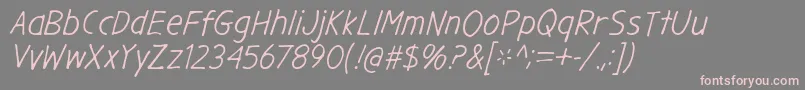 GargleRgIt Font – Pink Fonts on Gray Background