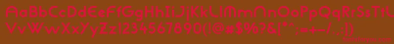 NeogothisadfstdBold Font – Red Fonts on Brown Background