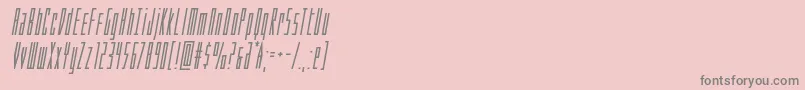 Fonte Phantaconcompactboldital – fontes cinzas em um fundo rosa