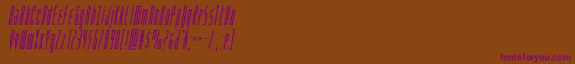 Подробнее о шрифте Phantaconcompactboldital Шрифт Phantaconcompactboldital – фиолетовые шрифты на коричневом фоне