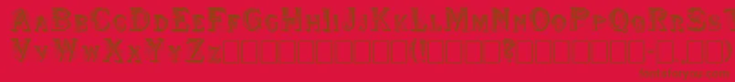 Шрифт Shwboat – коричневые шрифты на красном фоне