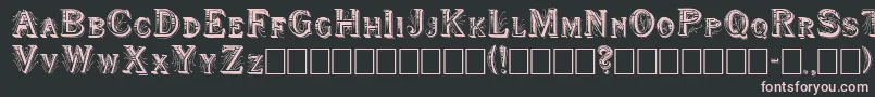 Shwboat Font – Pink Fonts on Black Background