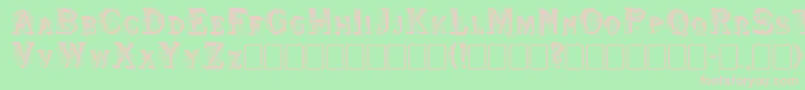 Shwboat Font – Pink Fonts on Green Background