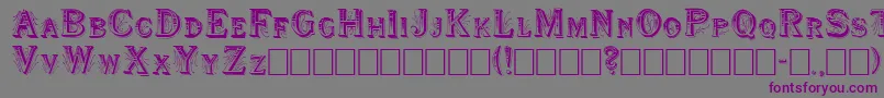 Shwboat Font – Purple Fonts on Gray Background