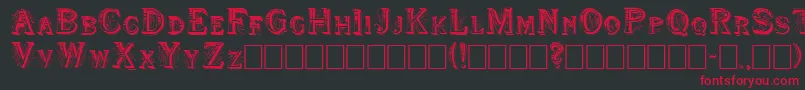 Shwboat Font – Red Fonts on Black Background