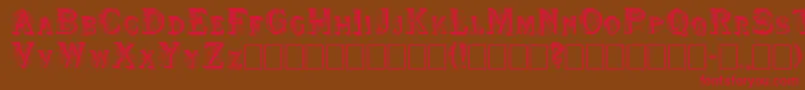 Shwboat Font – Red Fonts on Brown Background