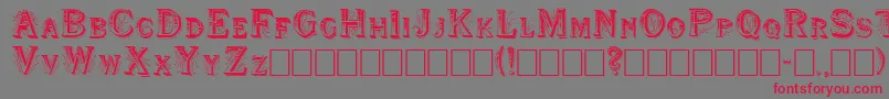 Shwboat Font – Red Fonts on Gray Background