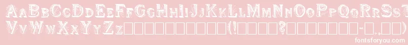 Shwboat Font – White Fonts on Pink Background