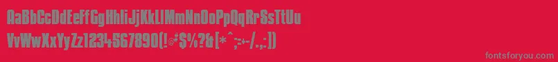 KenyanCoffee Font – Gray Fonts on Red Background
