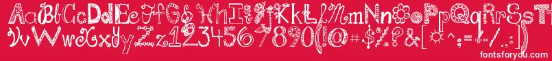 Jandafabulous Font – White Fonts on Red Background