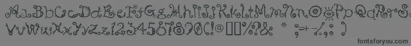 Bsurp Font – Black Fonts on Gray Background