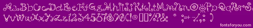 Bsurp Font – Pink Fonts on Purple Background