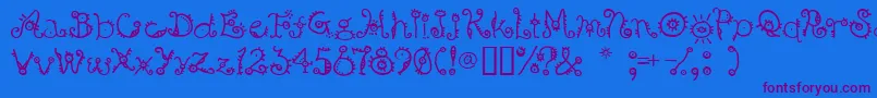 Bsurp-fontti – violetit fontit sinisellä taustalla
