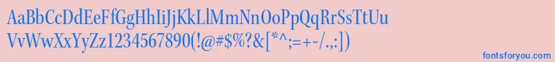 KeplerstdCnsubh Font – Blue Fonts on Pink Background