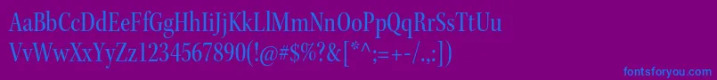 KeplerstdCnsubh Font – Blue Fonts on Purple Background