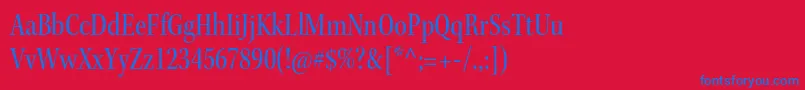 KeplerstdCnsubh Font – Blue Fonts on Red Background