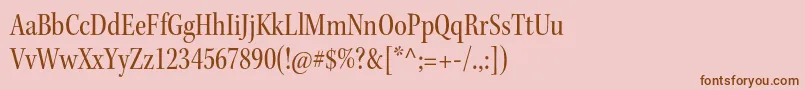 KeplerstdCnsubh Font – Brown Fonts on Pink Background