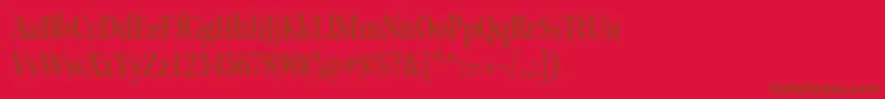 KeplerstdCnsubh Font – Brown Fonts on Red Background